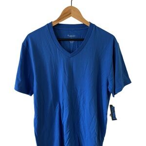 Men's Classic Blue V-Neck Tee
